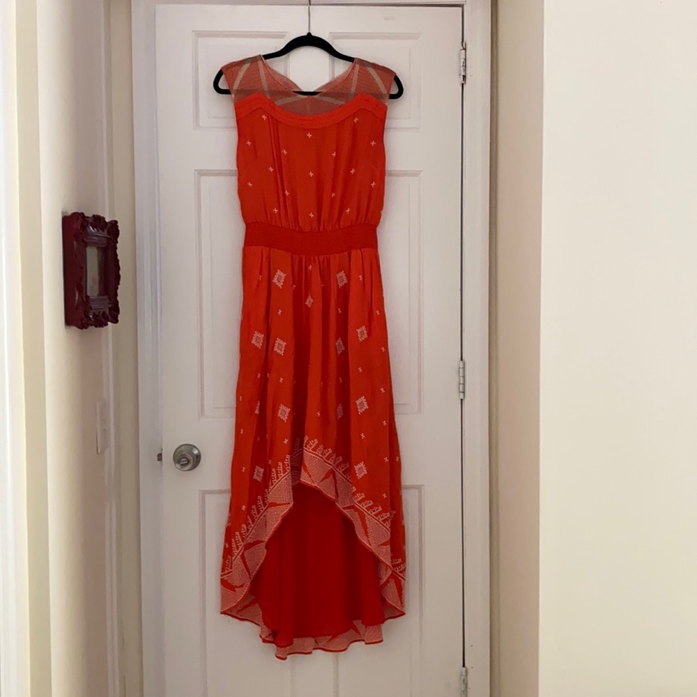 Red Hi Low Dress from Anthropology w/ pockets